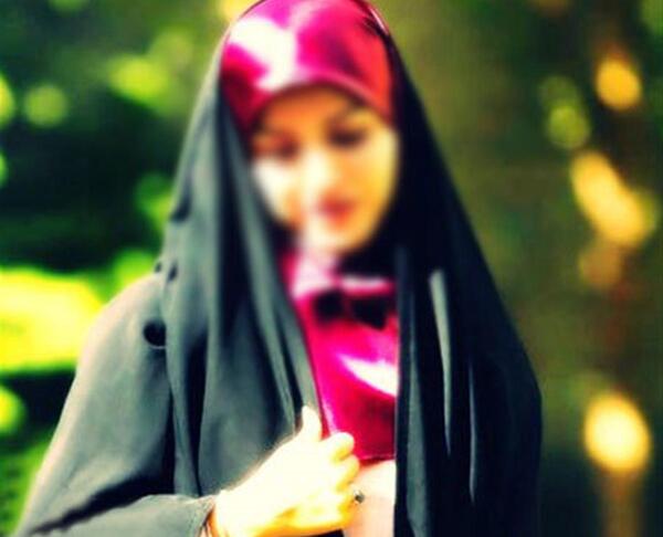 عکس دختر چادری چشم رنگی