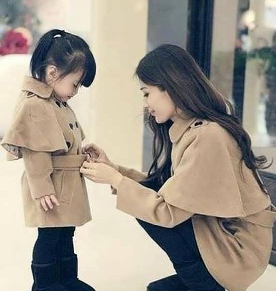 عکس مادر دختری پاییزی