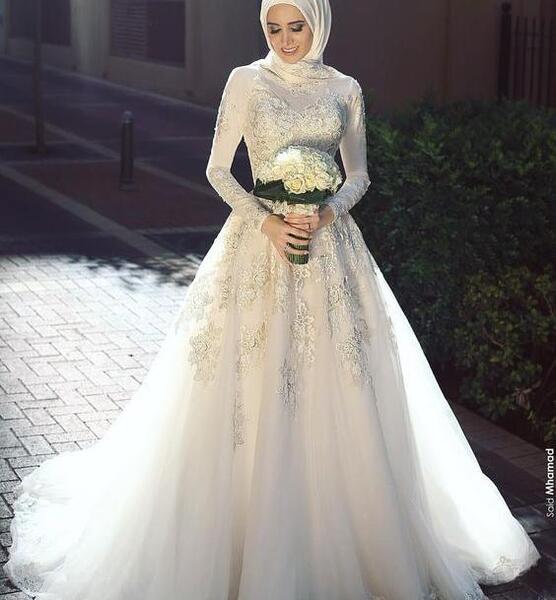 عکس لباس عروس حجابی جدید