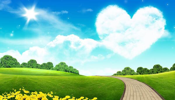 عکس طبیعت زیبای عاشقانه