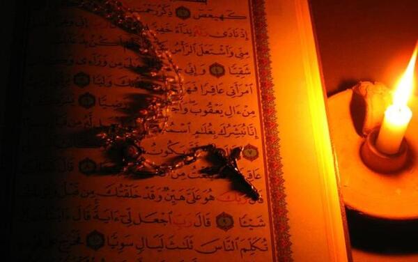 عکس قران و شمع
