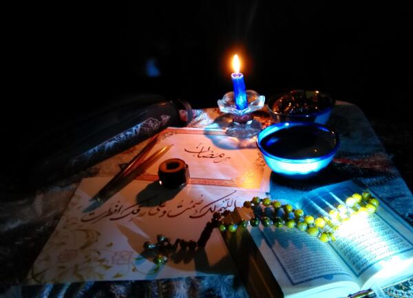 عکس قران و شمع