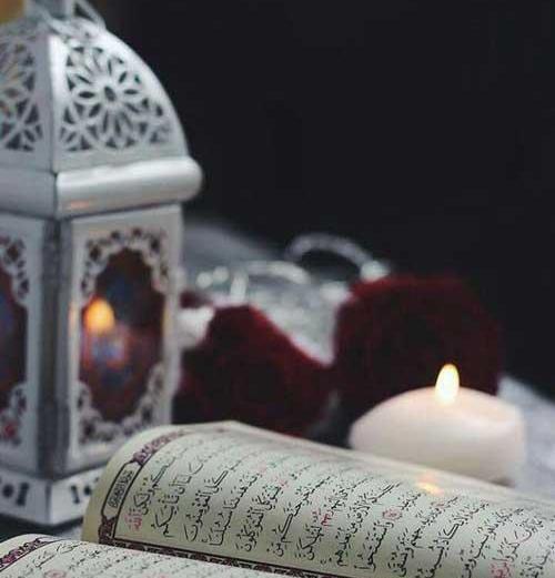 عکس قران و شمع