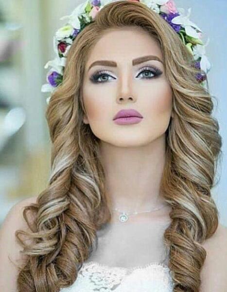 عکس عروس مو بلند