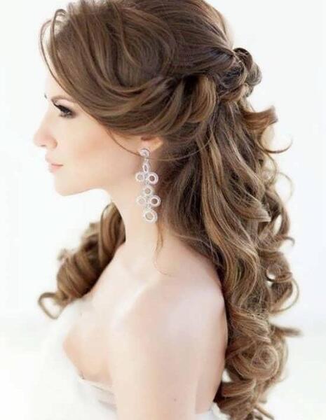 عکس عروس مو بلند