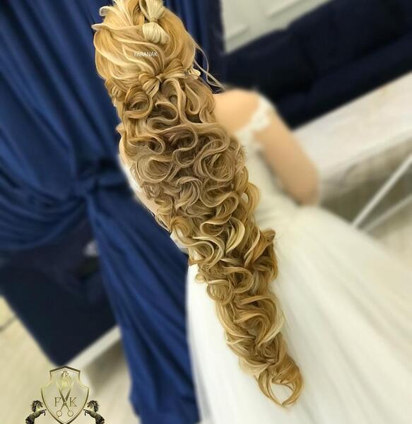 عکس عروس مو بلند