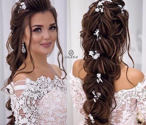 عکس عروس مو بلند
