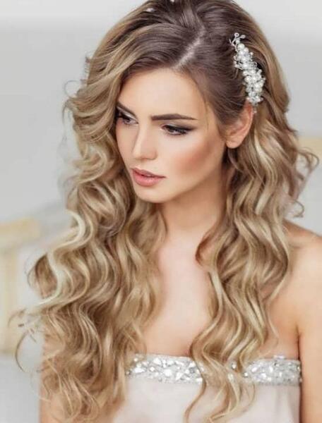 عکس عروس مو بلند