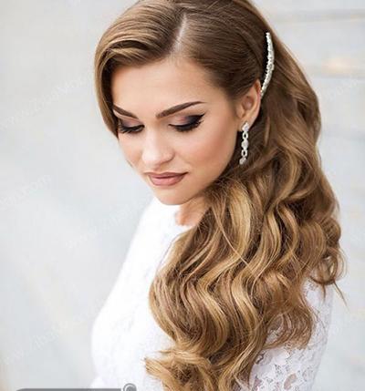 عکس عروس مو بلند