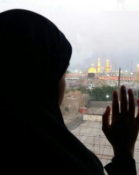 عکس دختر چادری حرم امام حسین