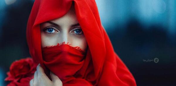 عکس دختر با حجاب با روسری