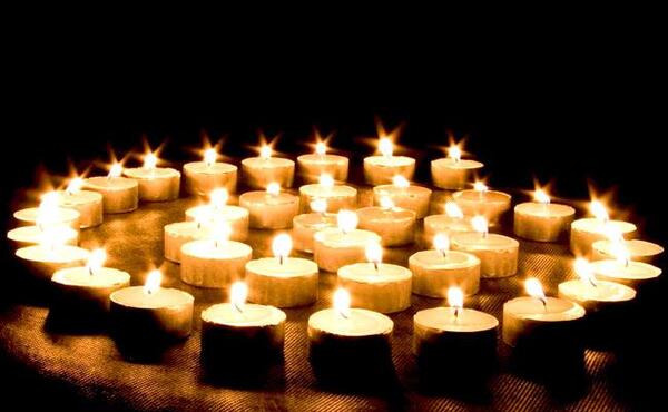 عکس شمع مشکی غمگین