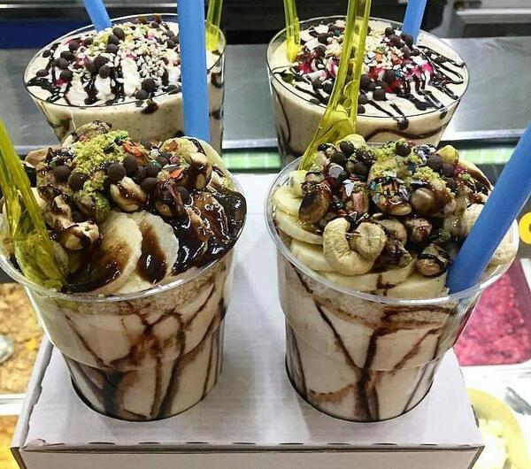 عکس شیر موز بستنی خانگی