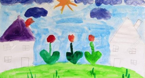 عکس نقاشی طبیعت ساده