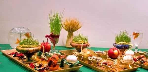 عکس سفره هفت سین در سینی