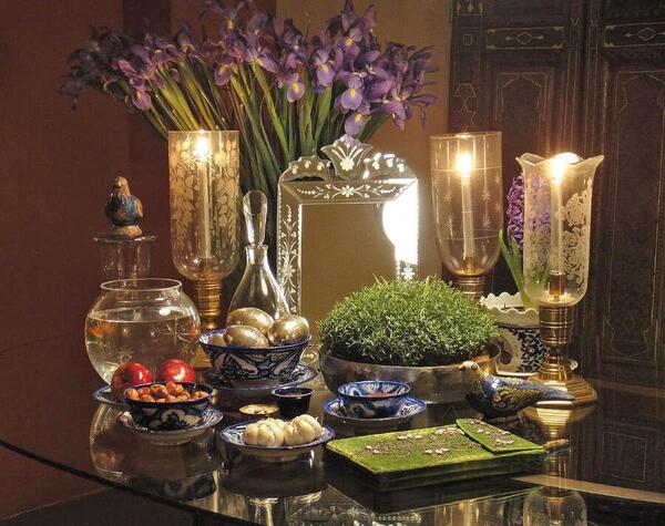 عکس سفره هفت سین در سینی