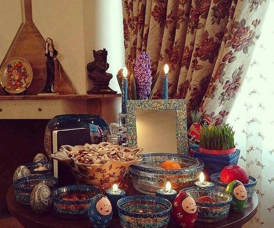 عکس سفره هفت سین در سینی