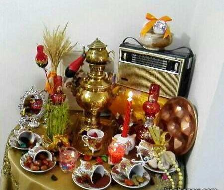 عکس سفره هفت سین در سینی