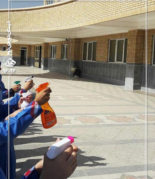 عکس آزمایش رنگین کمان کلاس پنجم
