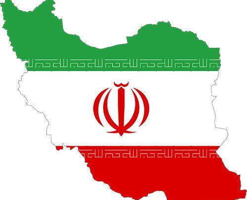 عکس نقشه ایران با پرچم
