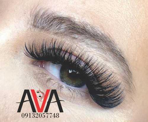 عکس چشم کاشت مژه