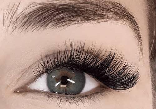 عکس چشم کاشت مژه