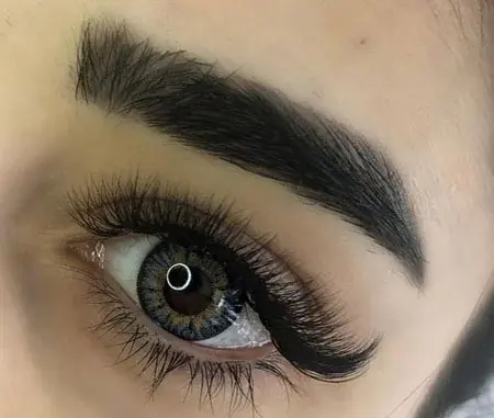 عکس چشم کاشت مژه