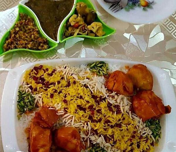 عکسهای زرشک پلو با مرغ