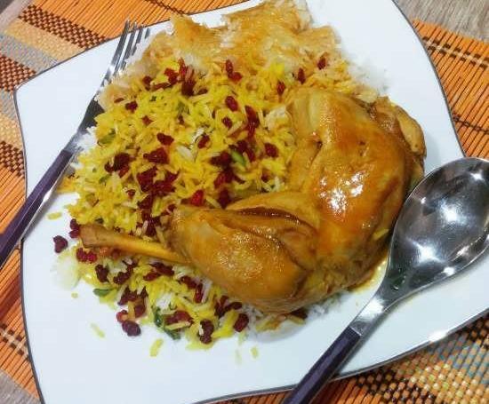 عکسهای زرشک پلو با مرغ