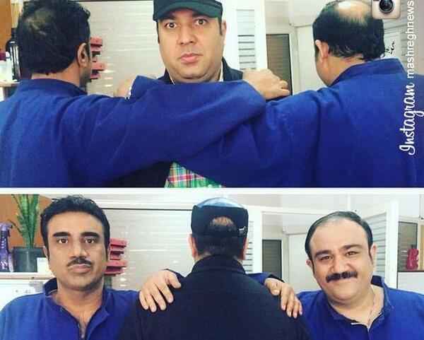 عکس پشت صحنه طنز مهران مدیری