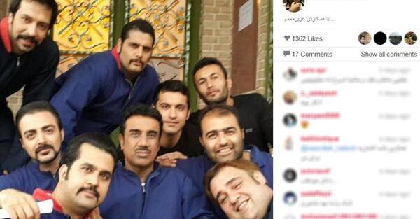 عکس پشت صحنه طنز مهران مدیری