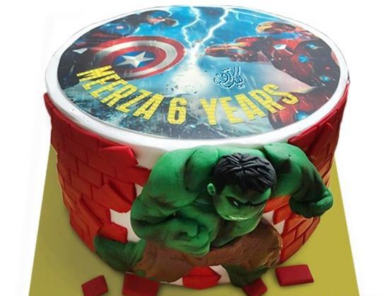عکس کیک تولد هالک
