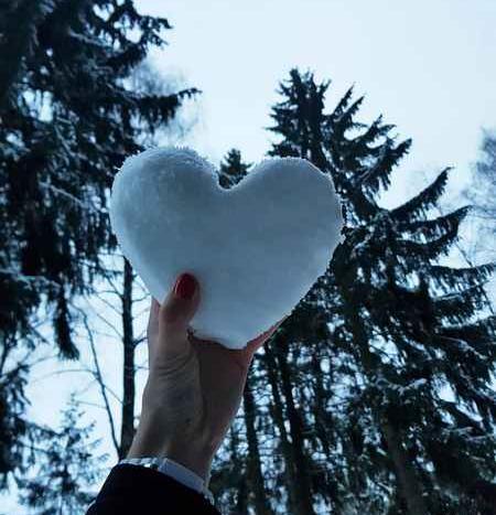 عکس قلب یخ زده برای پروفایل