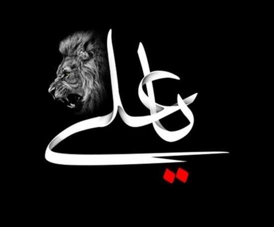 عکس حضرت علی کنار شیر