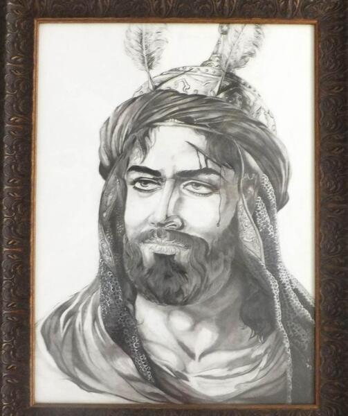 عکس نقاشی حضرت عباس