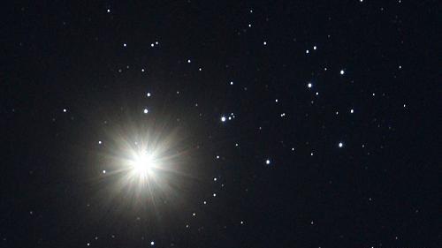 عکس ماه و ستاره در شب