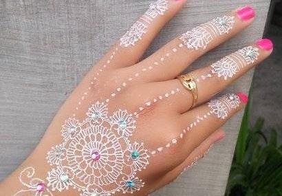 عکس سفید دست
