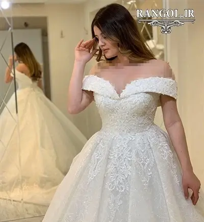 عکس لباس عروس حلزونی