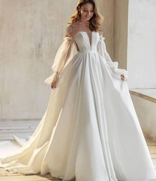 عکس ساده لباس عروس