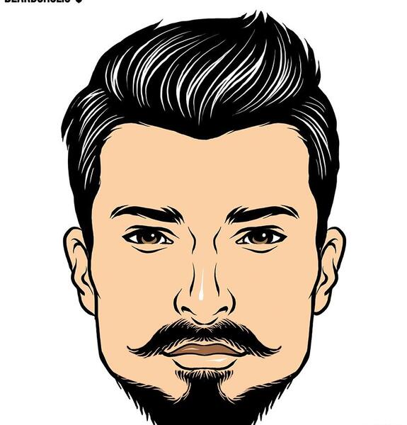 عکس ریش زیر لب