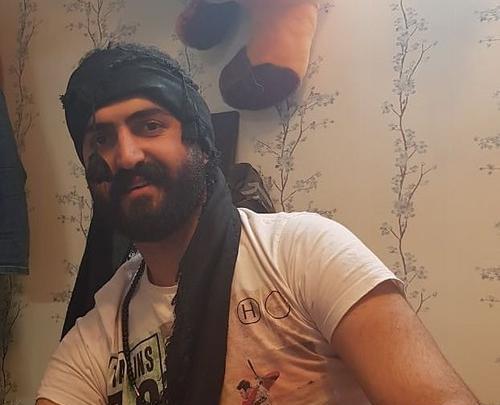 عکس وحید مرادی با رضا کرد