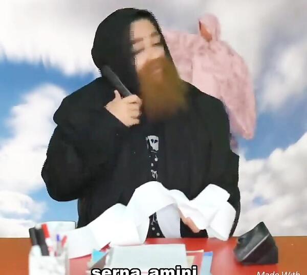عکس پشت صحنه طنز سرنا امینی