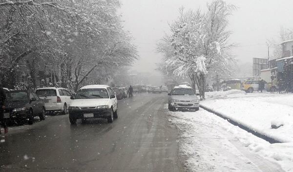 عکس کابل برف