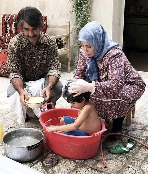 عکس ژاله صامتی و پسرش