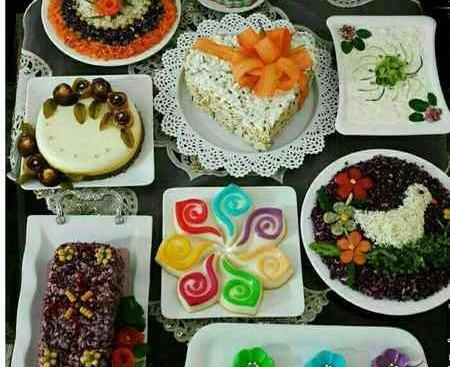 عکس سفره شام