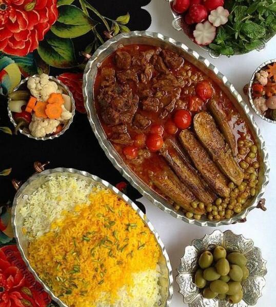 عکس سفره شام