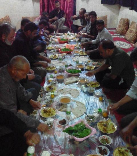 عکس سفره شام