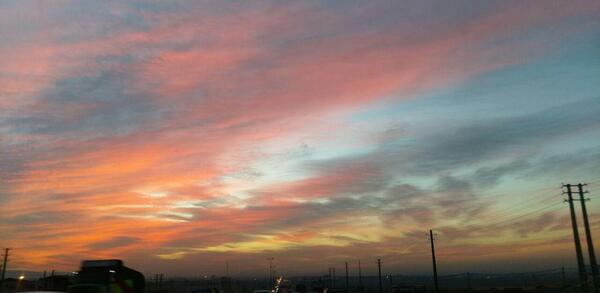 عکس غروب افتاب کرج