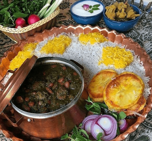 عکس هایی از غذای قورمه سبزی