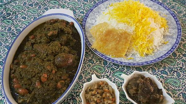 عکس هایی از غذای قورمه سبزی